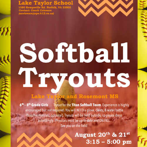  Softball Tryouts